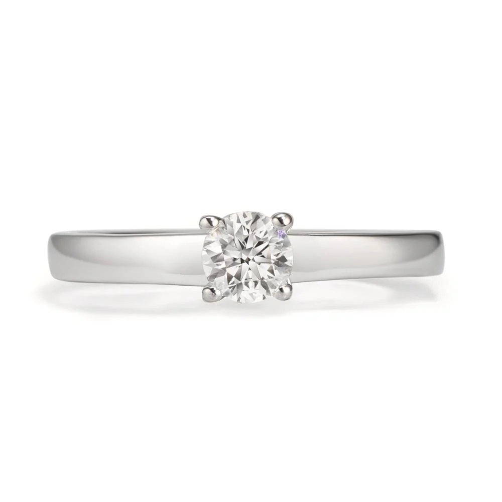 Anello solitario Oro bianco 750/18 carati Diamante bianco, 0.33 ct, [Brillant], w-si - Image 2