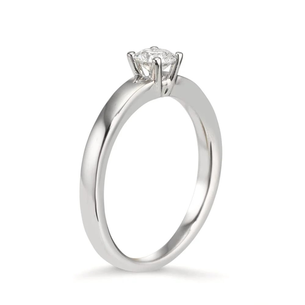 Anello solitario Oro bianco 750/18 carati Diamante bianco, 0.33 ct, [Brillant], w-si - Image 3