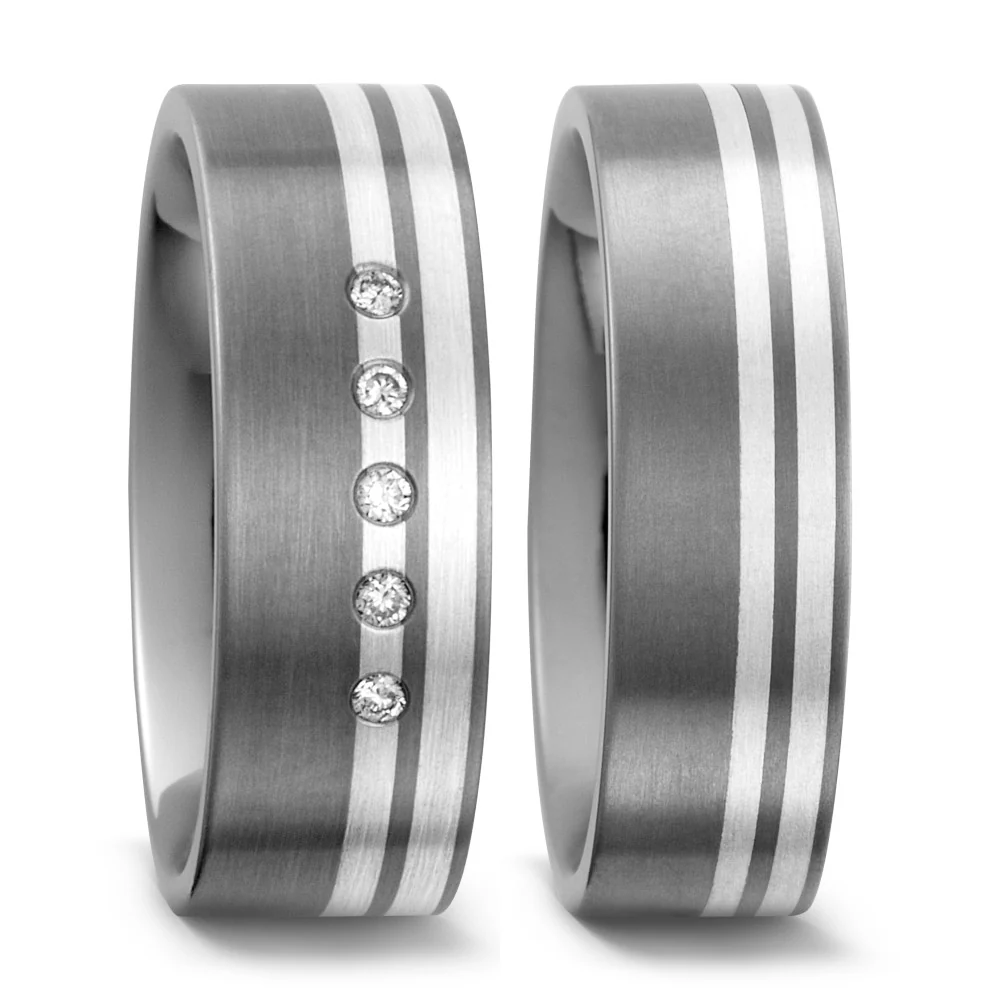 Anello Titanio, Argento - Image 6