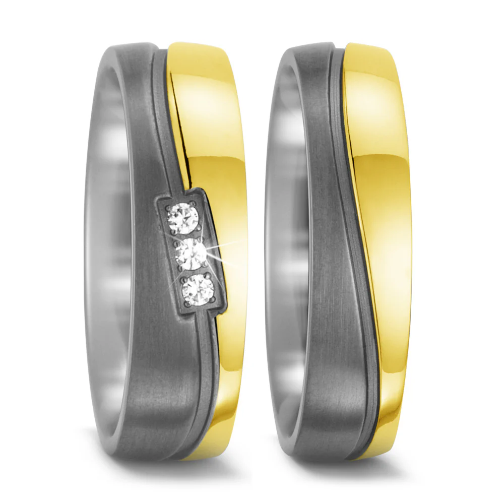 Anello Titanio giallo rivestimento IP - Image 2