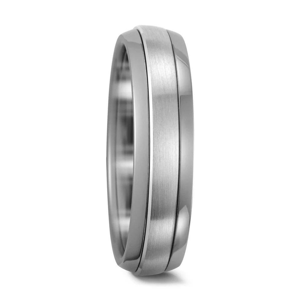 Anello Titanio, Oro bianco 585/14 kt