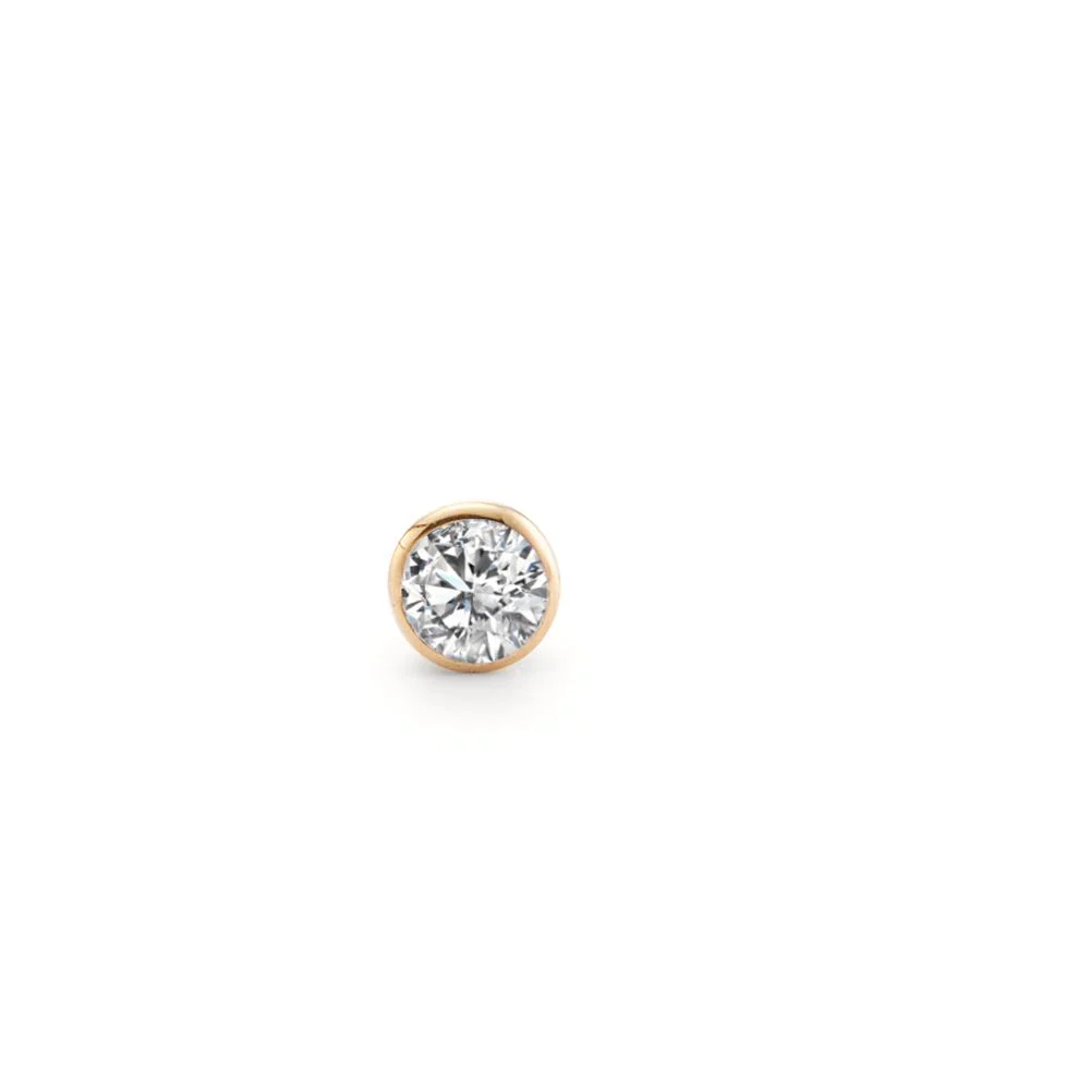 Borchia al naso Oro giallo 750/18 carati Diamante bianco, 0.035 ct, w-si Ø2.5 mm - Image 2