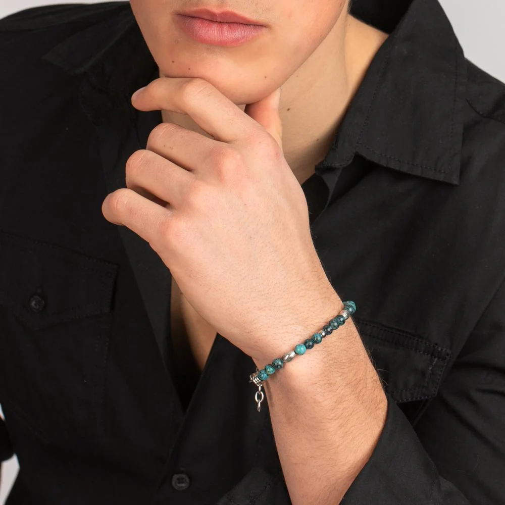 Bracciale Acciaio inossidabile Agata 20-22 cm Ø6.5 mm - Image 3