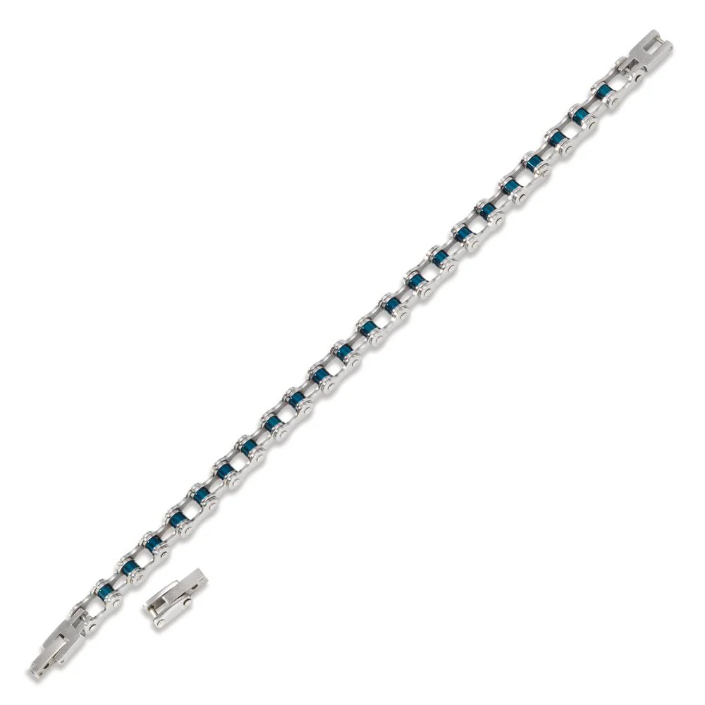 Bracciale Acciaio inossidabile blu rivestimento IP 20-21.5 cm - Image 2