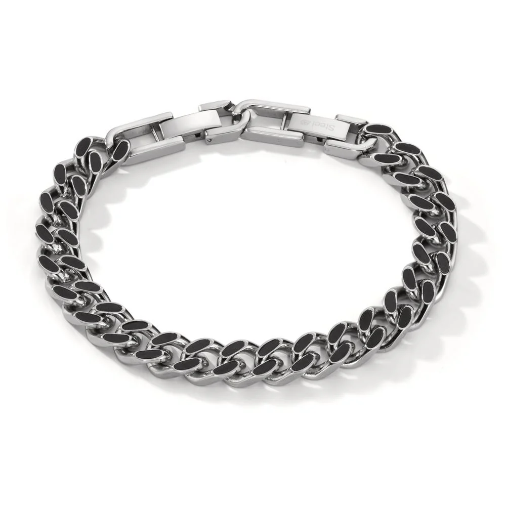 Bracciale Acciaio inossidabile, Carbonio 20.5-22.5 cm