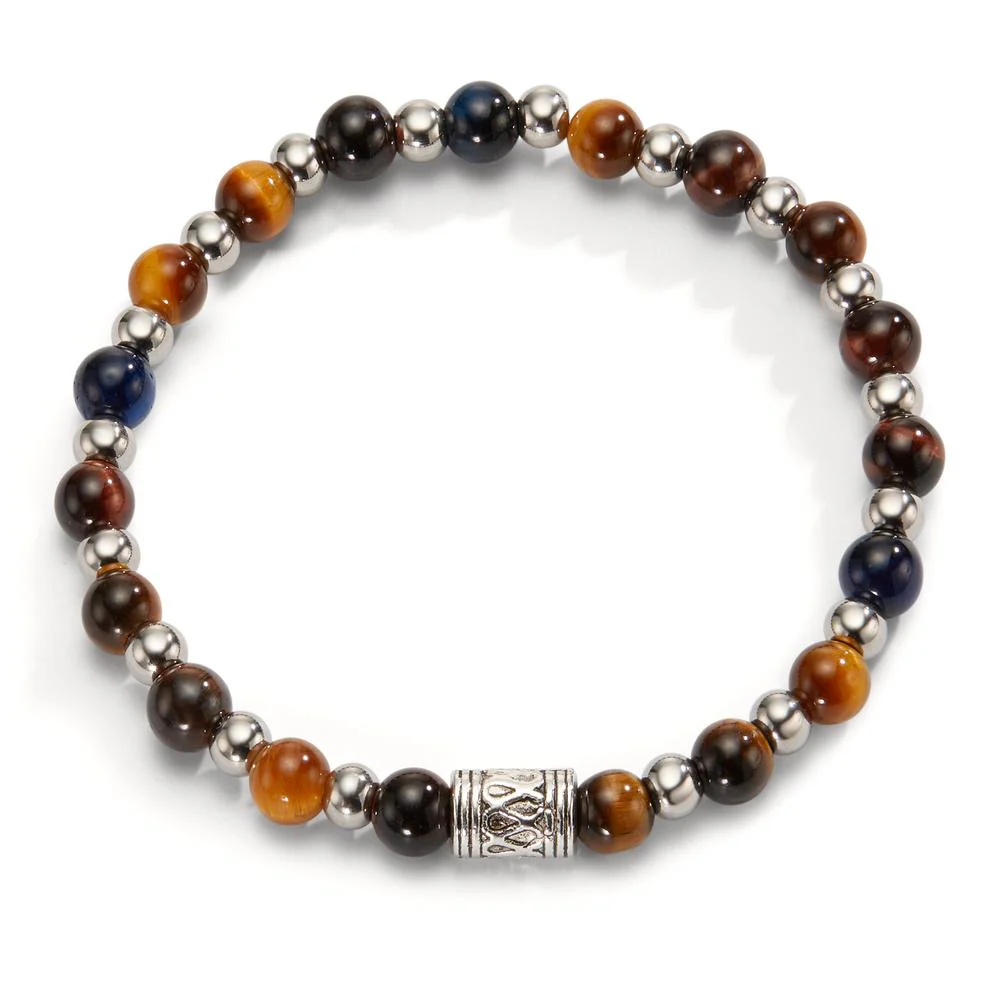 Bracciale Acciaio inossidabile Occhio di tigre 20 cm Ø6.5 mm - Image 3
