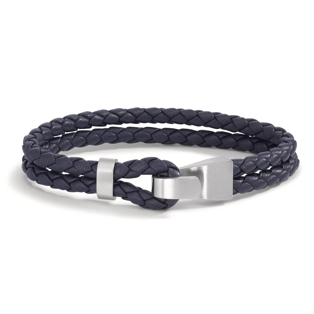 Bracciale Acciaio inossidabile, Pelle