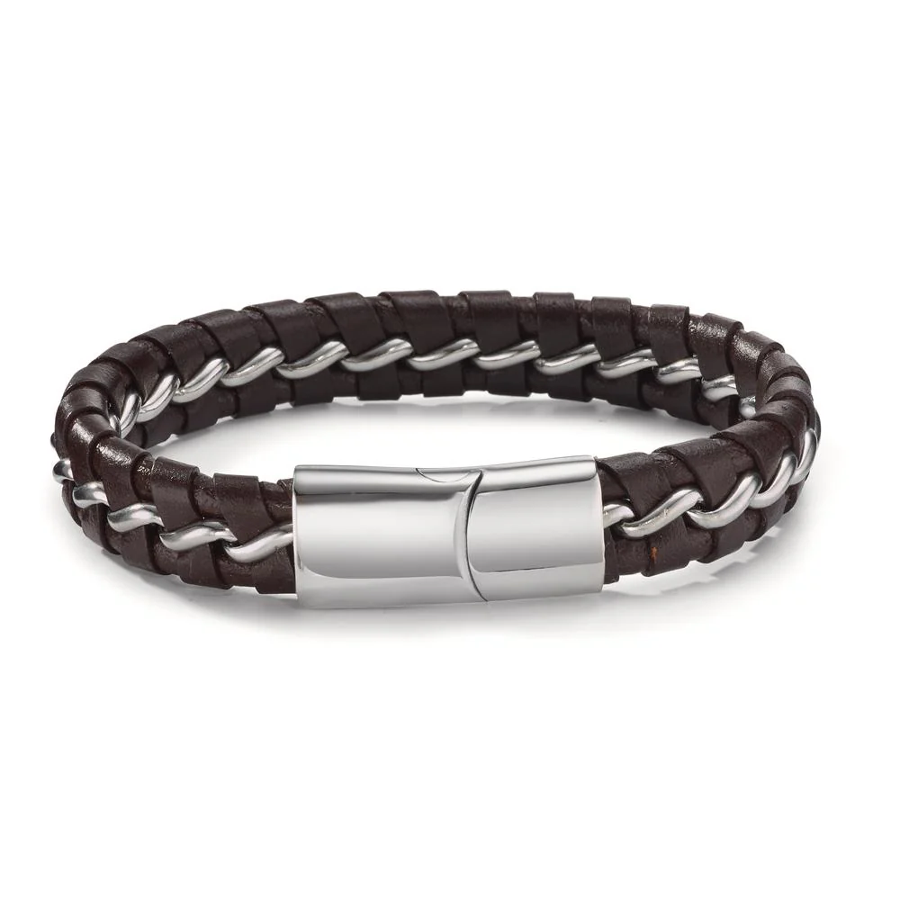 Bracciale Acciaio inossidabile, Pelle - Image 2