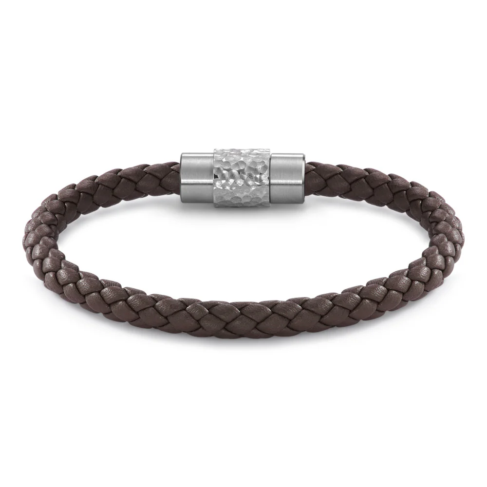 Bracciale Acciaio inossidabile, Pelle Ø6.5 mm