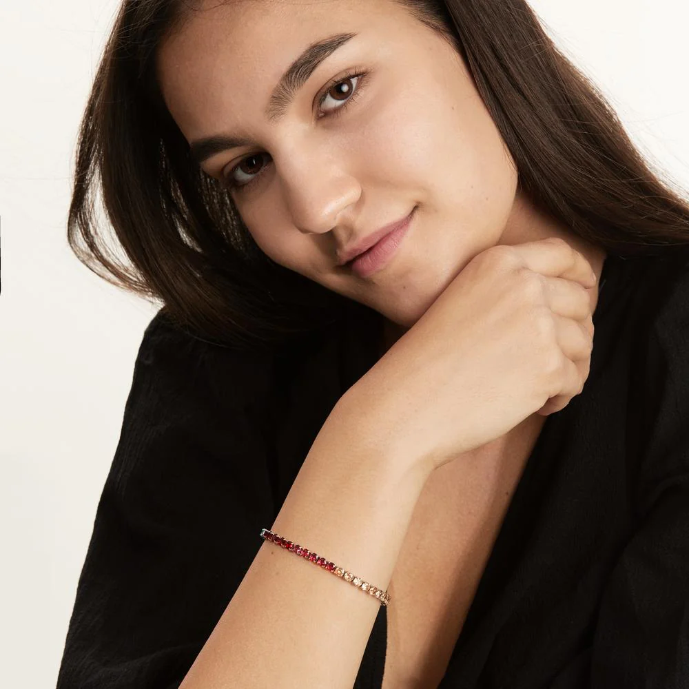 Bracciale Acciaio inossidabile Zirconia color arcobaleno - Image 2