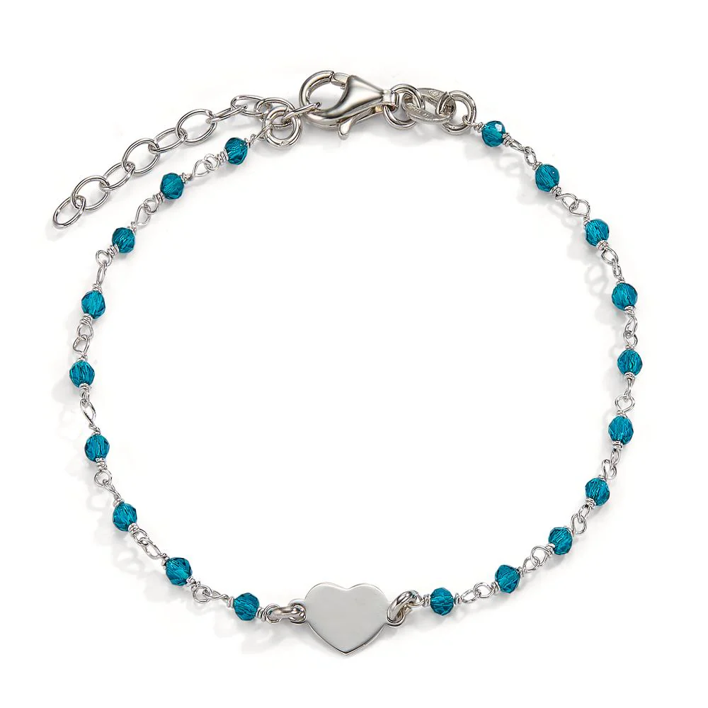 Bracciale Argento Cristallo rodiato Cuore