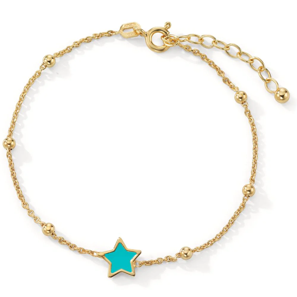 Bracciale Argento giallo dorato Stella