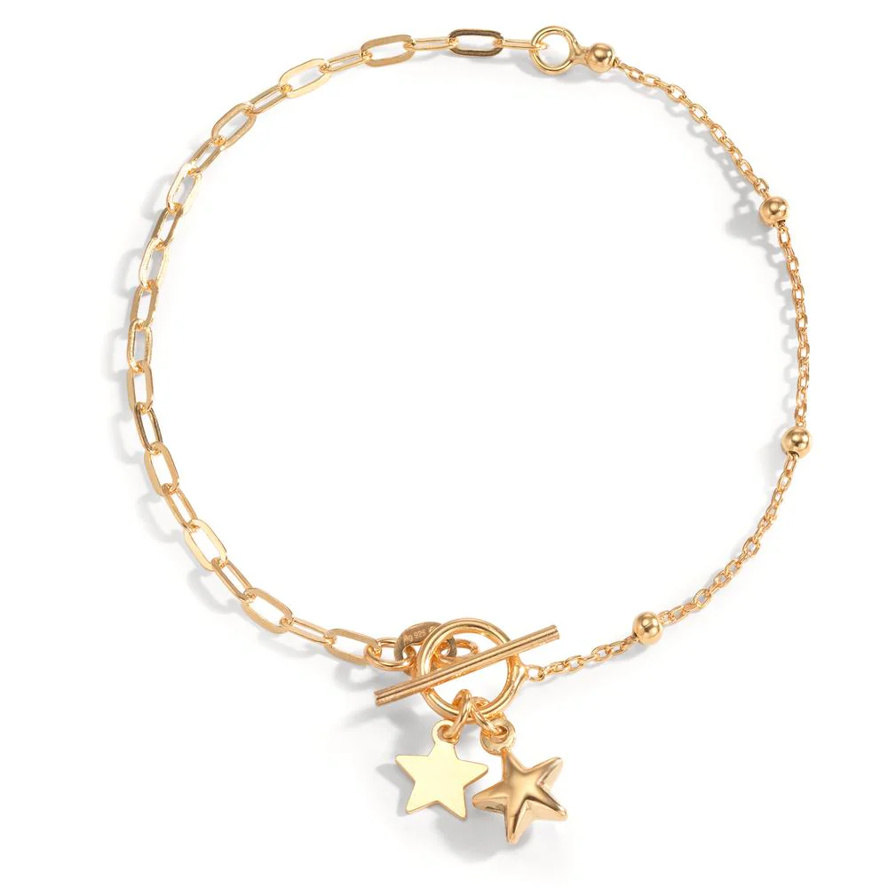 Bracciale Argento giallo dorato Stella