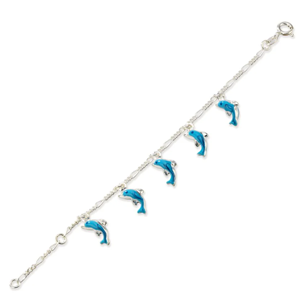 Bracciale Argento laccato Delfino - Image 2