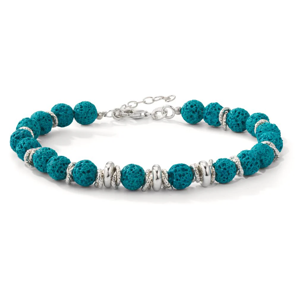 Bracciale Argento Lava rodiato Ø6.5 mm