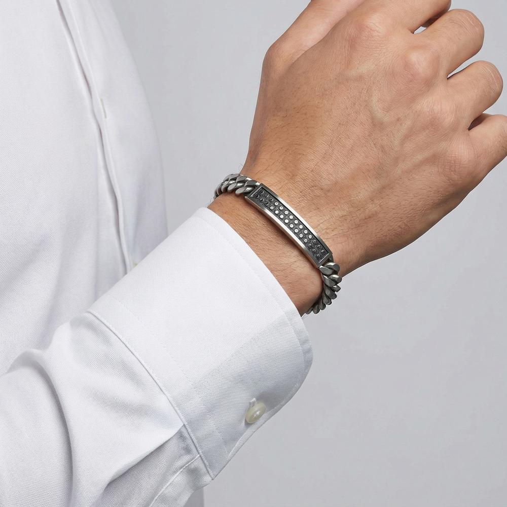 Bracciale Argento patinato 21 cm - Image 3