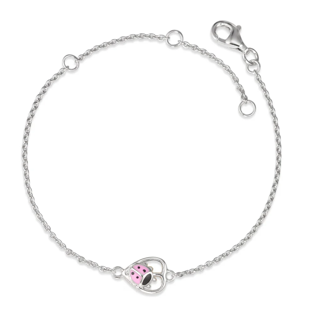 Bracciale Argento rodiato Coccinella