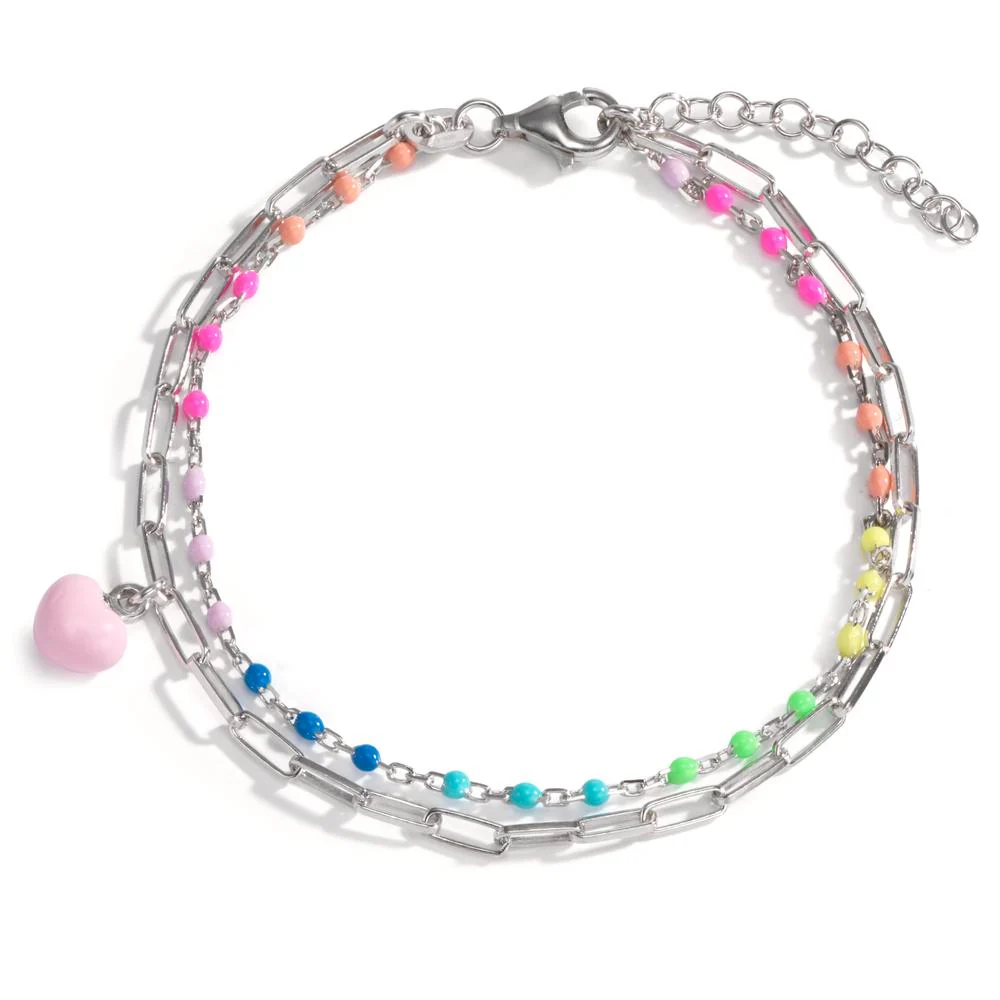 Bracciale Argento rodiato Cuore
