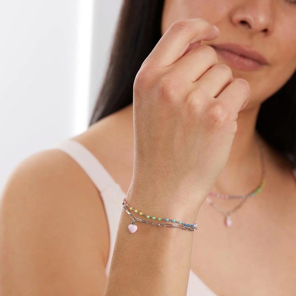 Bracciale Argento rodiato Cuore - Image 3