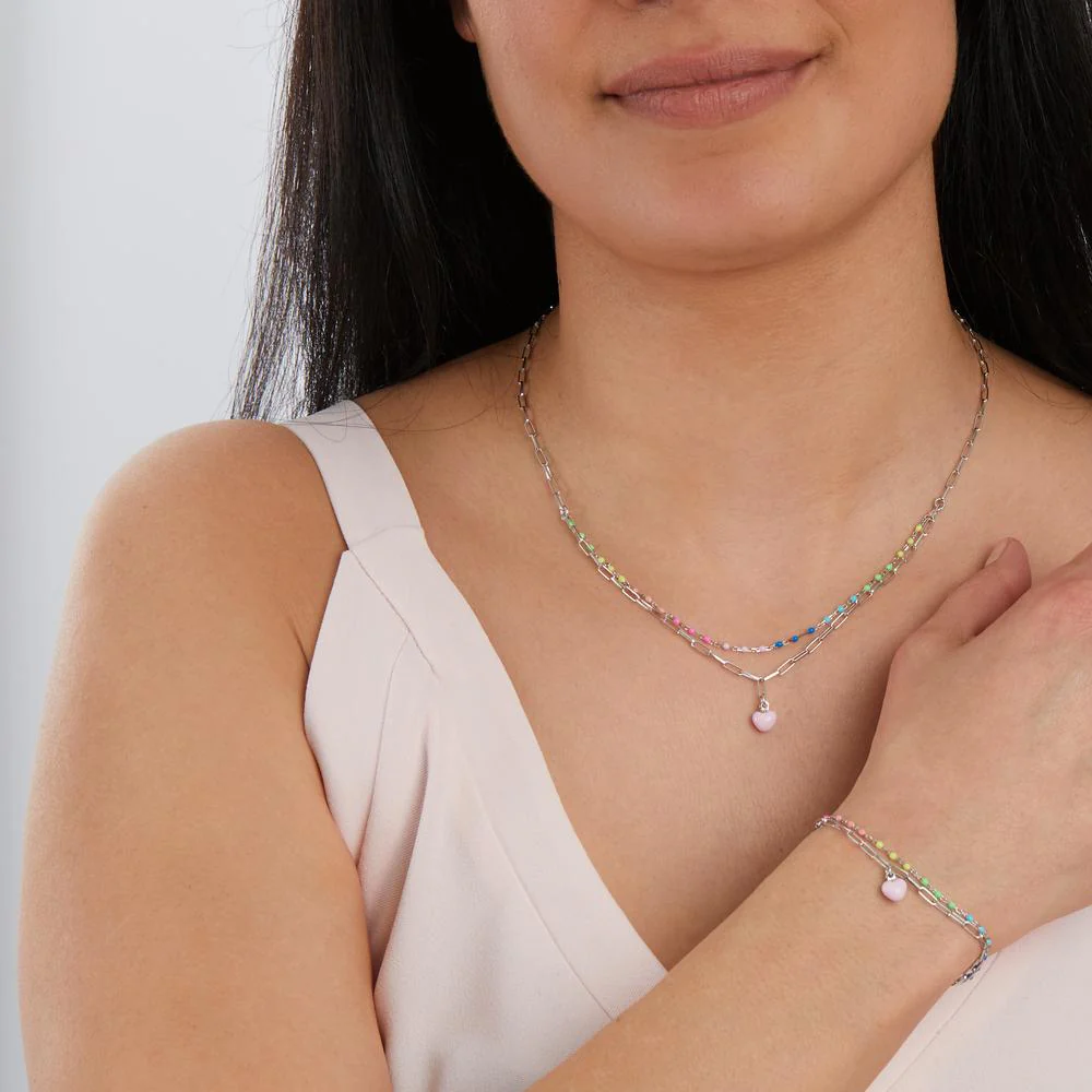 Bracciale Argento rodiato Cuore - Image 4