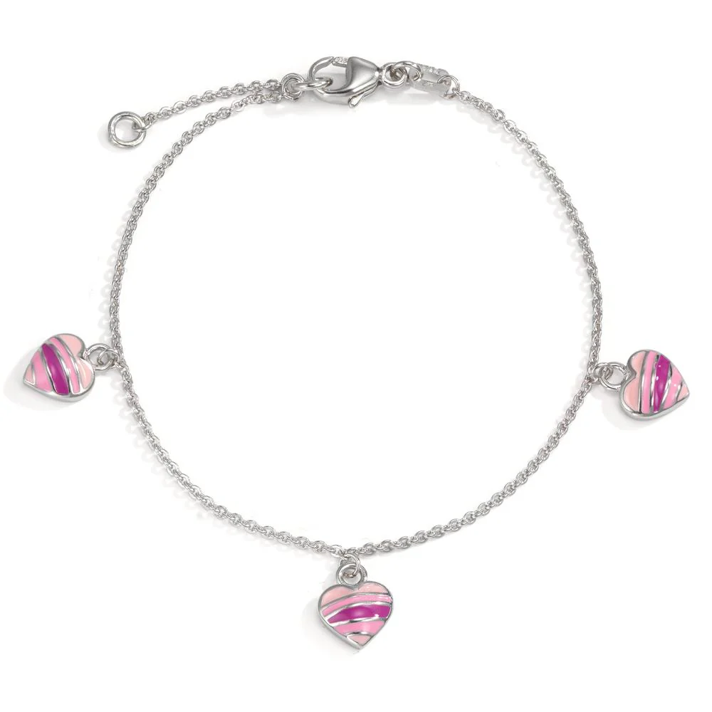 Bracciale Argento rodiato Cuore