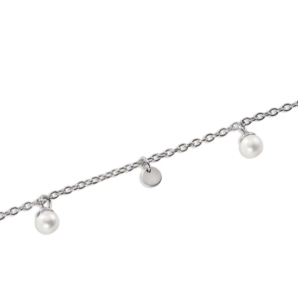 Bracciale Argento rodiato Perla coltivata d'acqua dolce, 4 Perla, 3 mm - Image 2