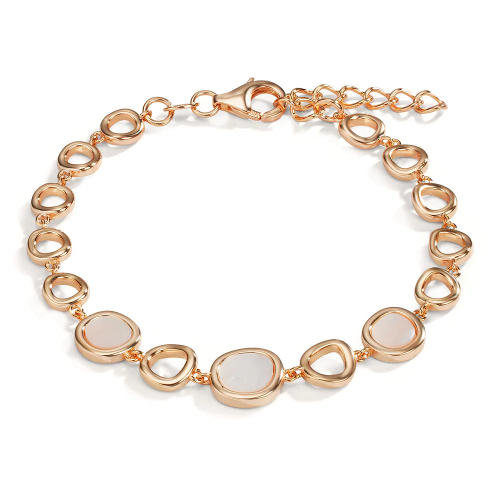 Bracciale Argento rosa dorato Madreperla