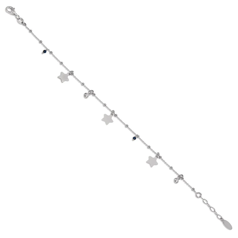 Bracciale Argento Zirconia 4 pietra rodiato Stella - Image 2