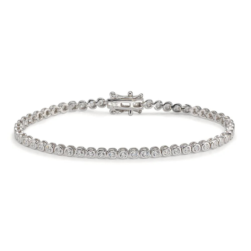 Bracciale Argento Zirconia 51 pietra rodiato