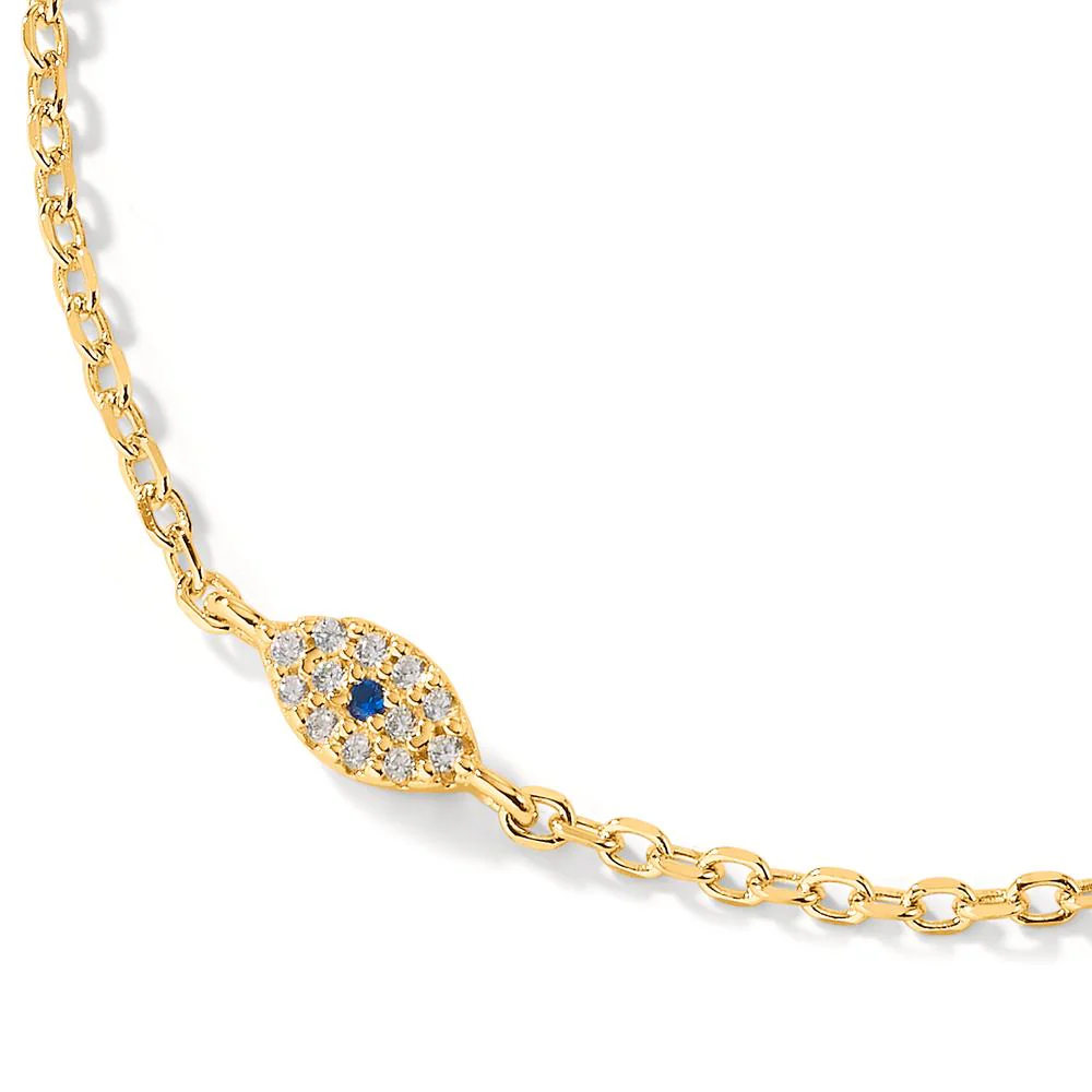 Bracciale Argento Zirconia giallo dorato - Image 2