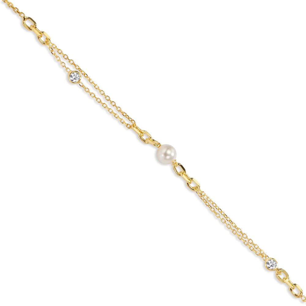 Bracciale Argento Zirconia giallo dorato [shining Pearls], 5 mm - Image 2