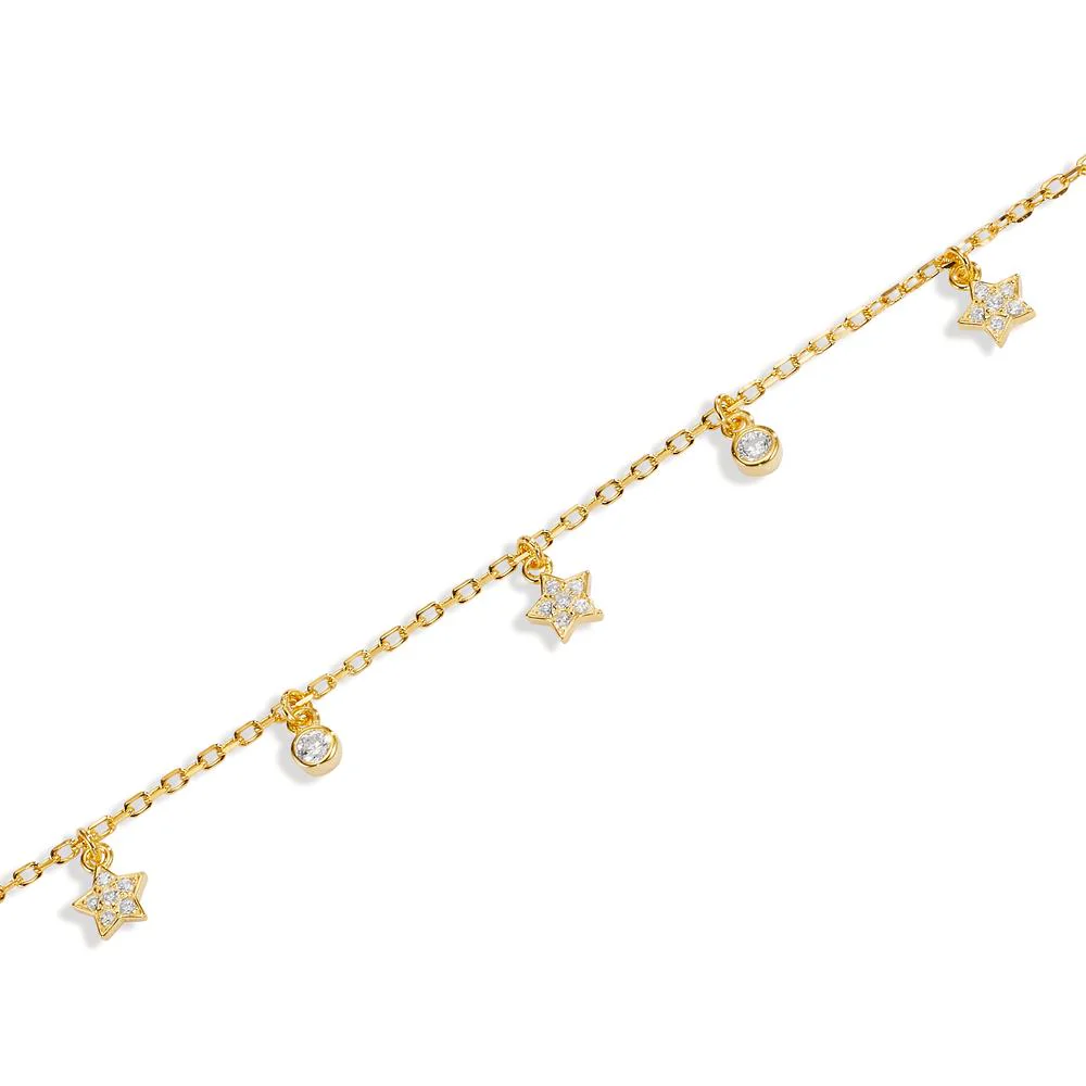 Bracciale Argento Zirconia giallo dorato Stella - Image 2