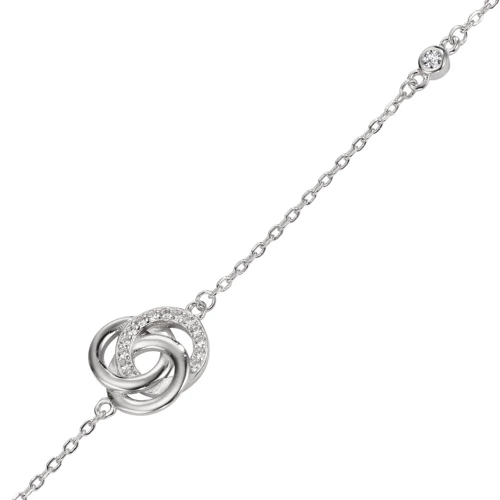 Bracciale Argento Zirconia rodiato 17-20.5 cm - Image 2