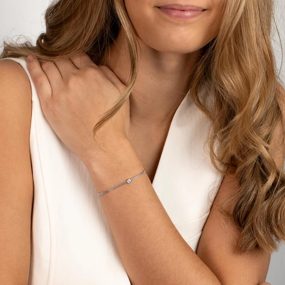 Bracciale Argento Zirconia rodiato - Image 3