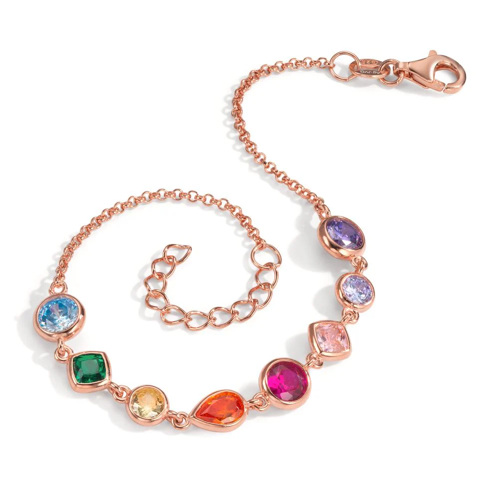 Bracciale Argento Zirconia rosa dorato - Image 2