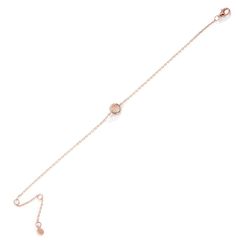 Bracciale Argento Zirconia rosa dorato Ø6.5 mm - Image 2