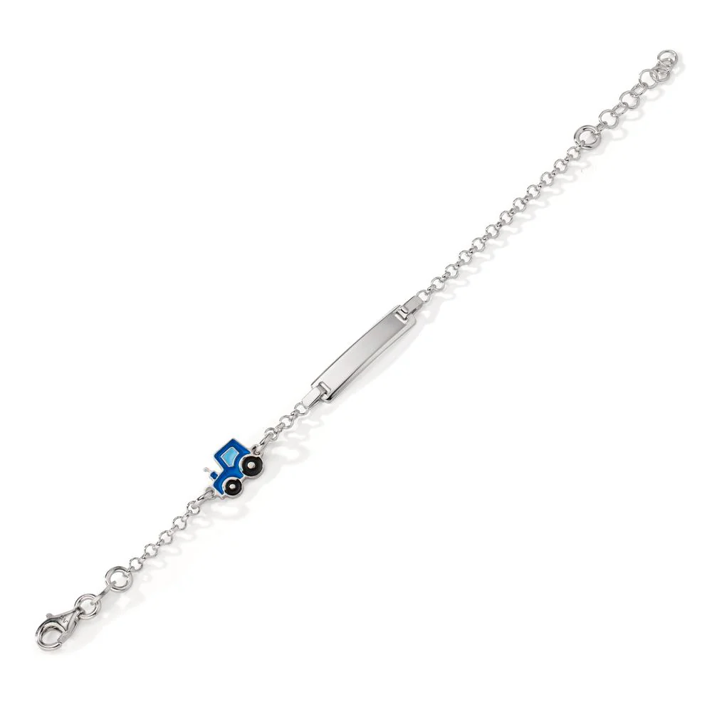 Bracciale con incisione Argento rodiato Trattore 12-14 cm - Image 2