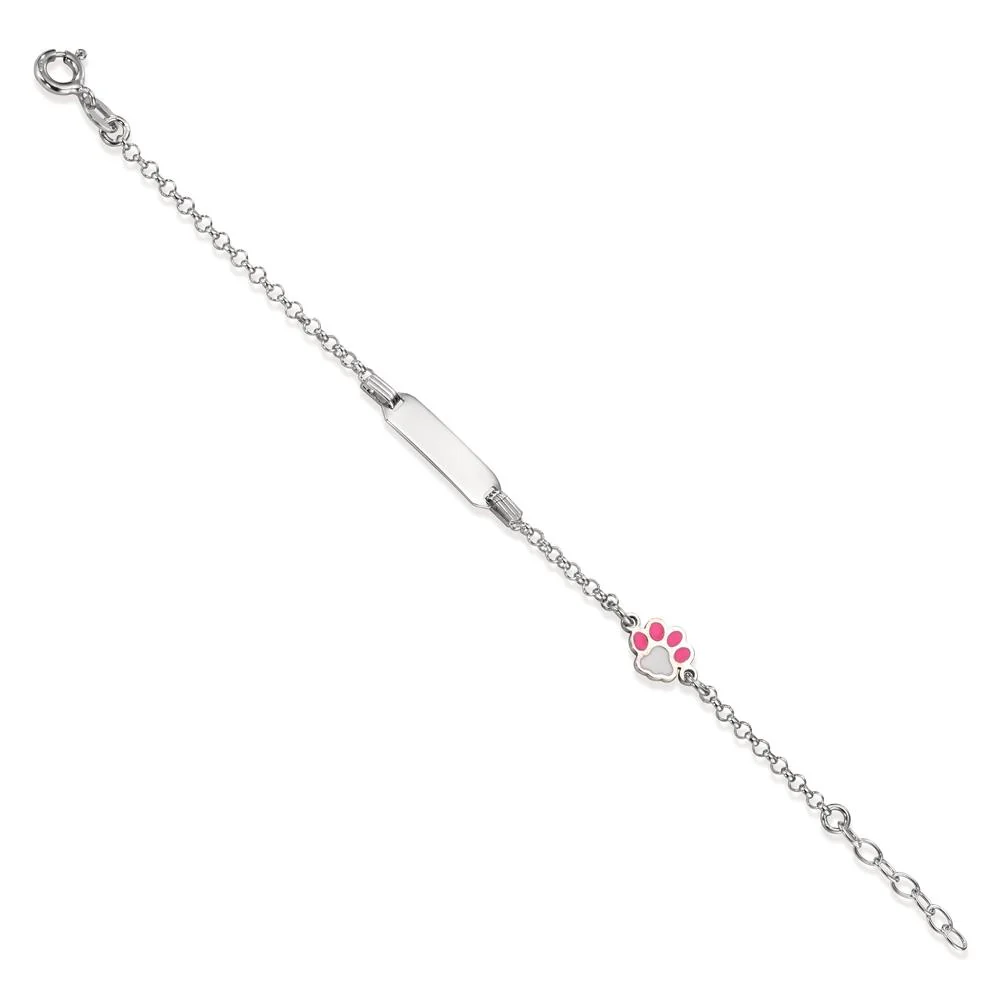 Bracciale con incisione Argento rodiato Zampa 13-15 cm - Image 2