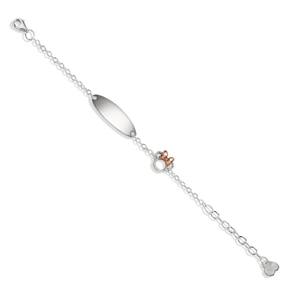 Bracciale con incisione Argento rosa bicolore 12-15 cm - Image 2