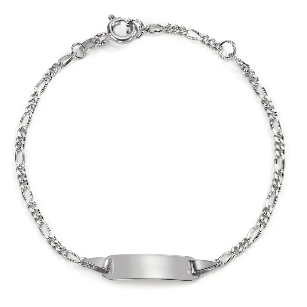 Bracciale con incisione Oro bianco 375/9K 14-16 cm