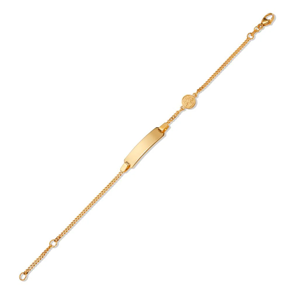 Bracciale con incisione Oro giallo 375/9K Albero della vita 12-14 cm - Image 2