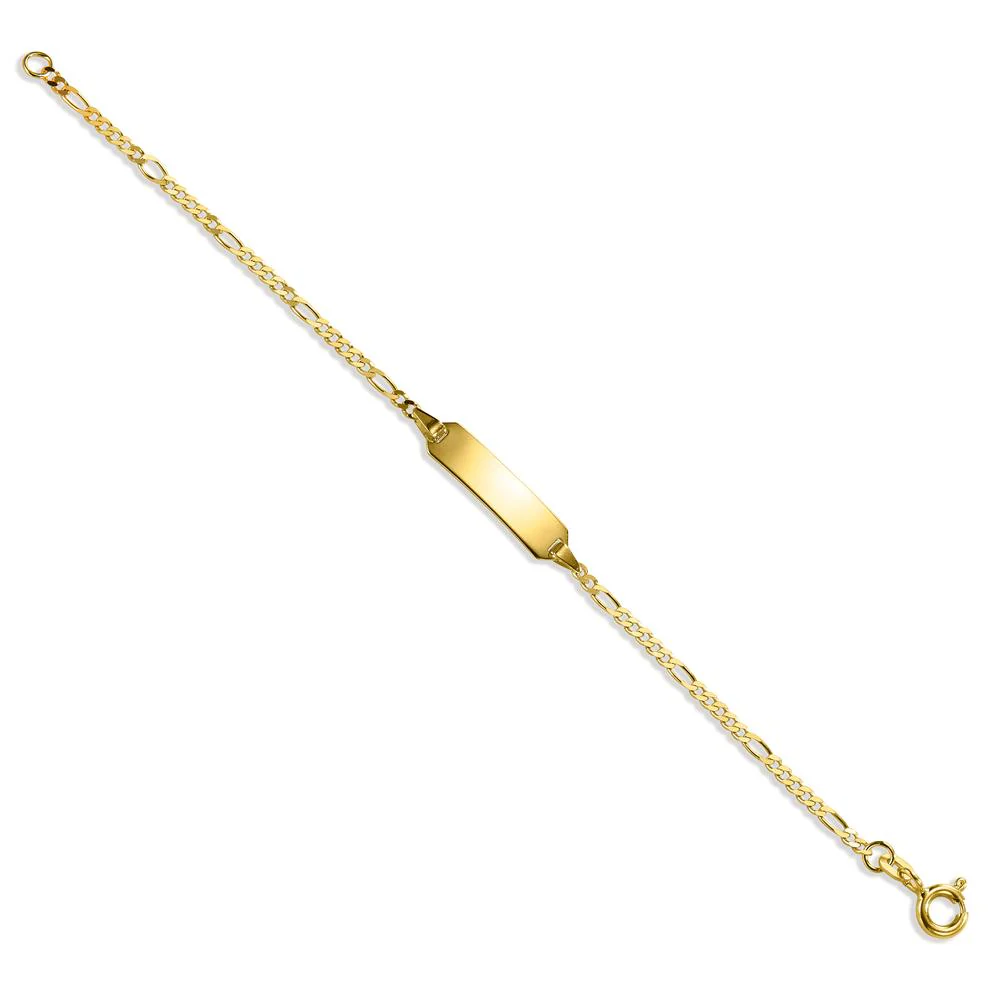 Bracciale con incisione Oro giallo 585/14 kt 12-14 cm - Image 2