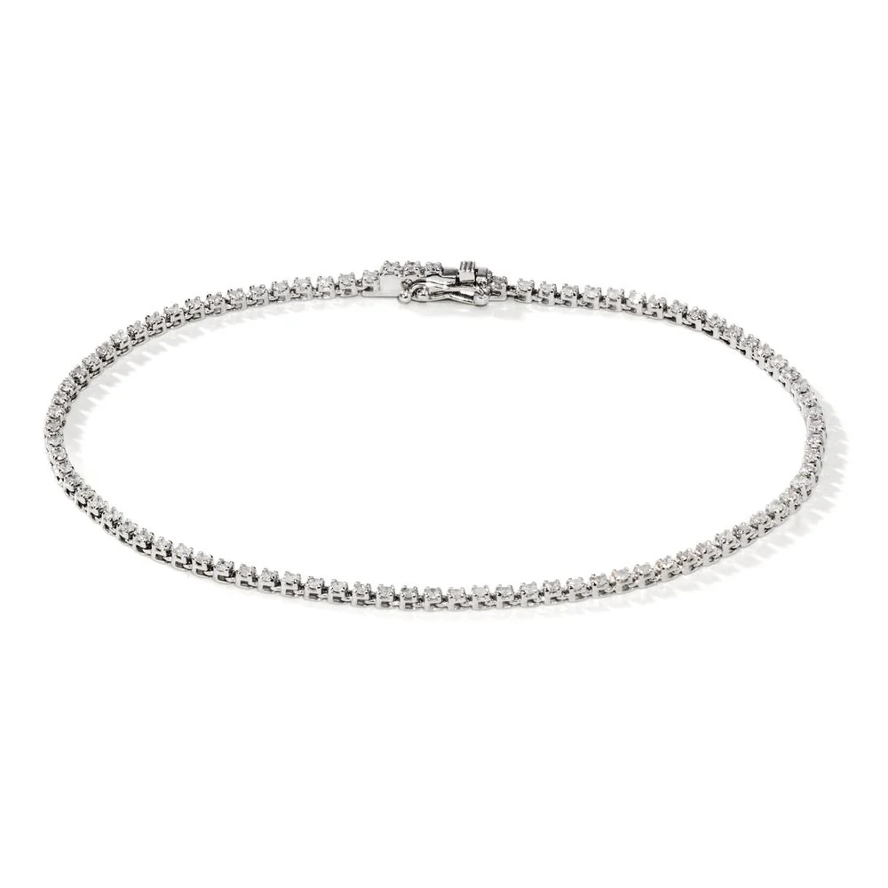 Bracciale Oro bianco 585/14 kt Diamante 1 ct, 98 pietra, w-si