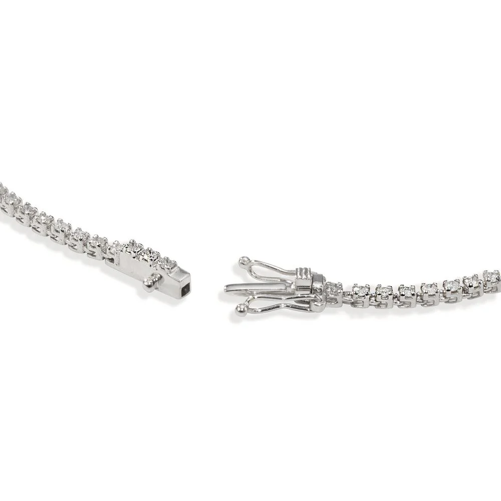 Bracciale Oro bianco 585/14 kt Diamante 1 ct, 98 pietra, w-si - Image 3