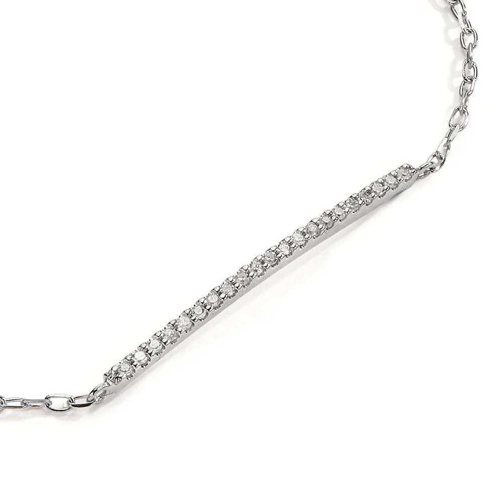 Bracciale Oro bianco 750/18 carati Diamante 0.10 ct, 21 pietra, w-si - Image 2