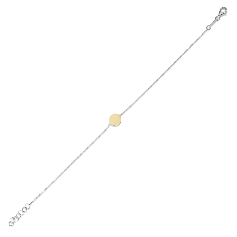 Bracciale Oro bianco 750/18 carati, Oro giallo 750/18 carati 17.5-19 cm - Image 2