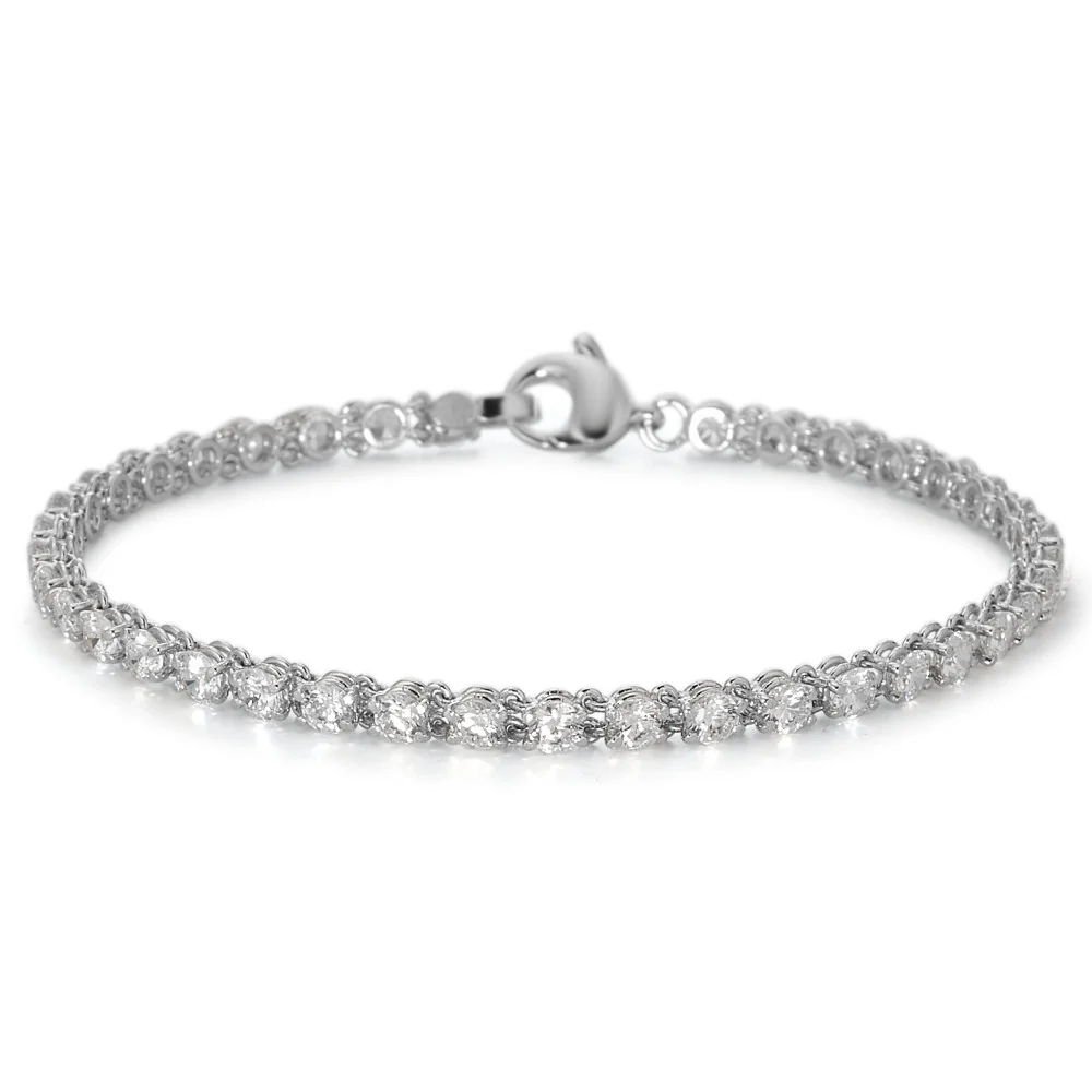 Bracciale Oro bianco 750/18 carati Zirconia 38 pietra