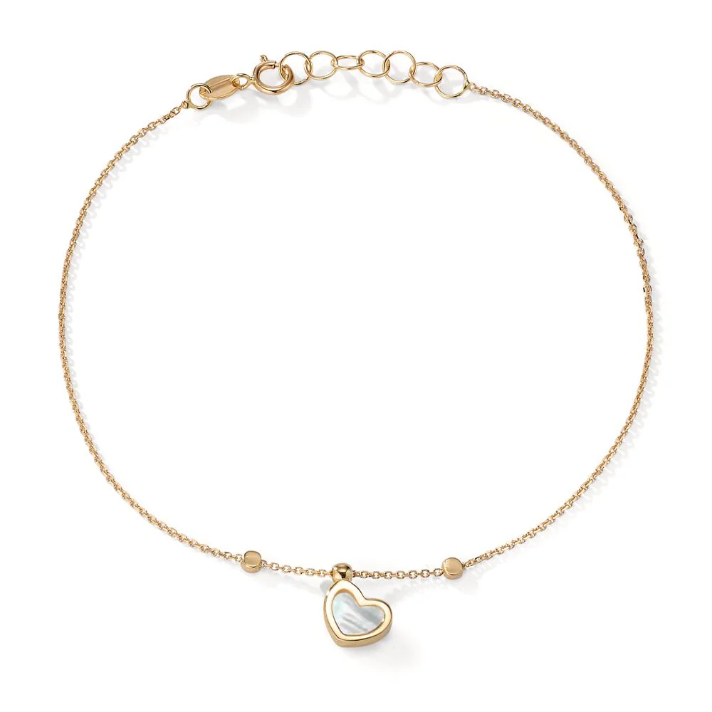 Bracciale Oro giallo 585/14 kt Madreperla Cuore
