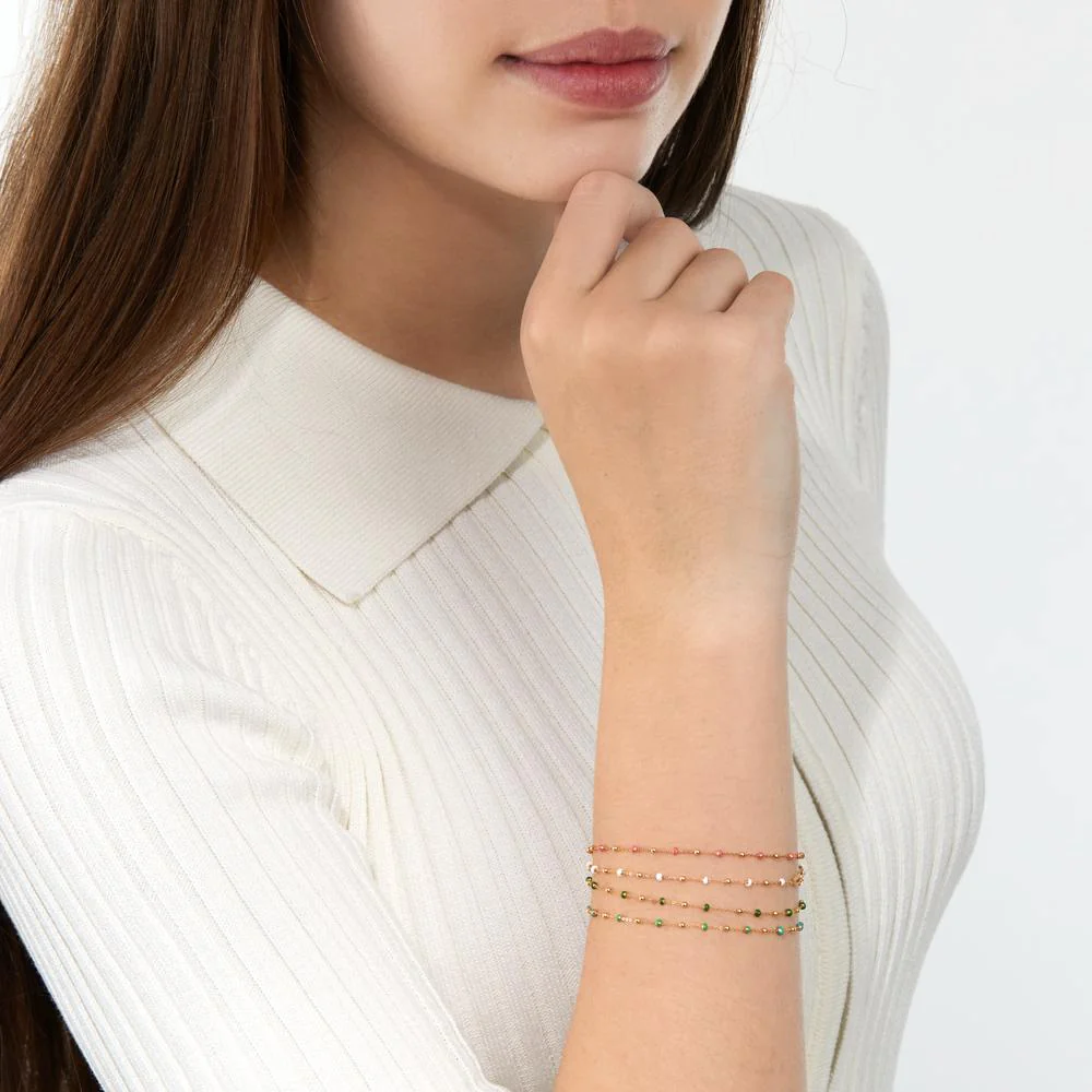 Bracciale Oro giallo 750/18 carati smaltato - Image 5