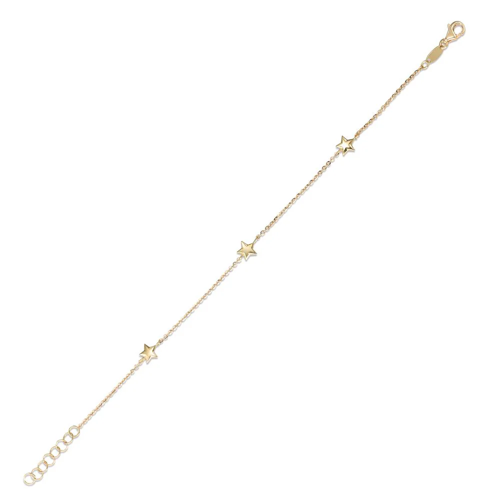 Bracciale Oro giallo 750/18 carati Stella 16.5-18 cm - Image 2